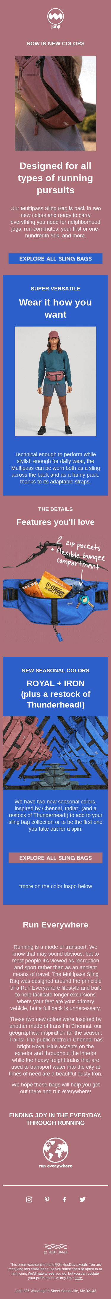 NEW SLING BAG COLORS ARE HERE