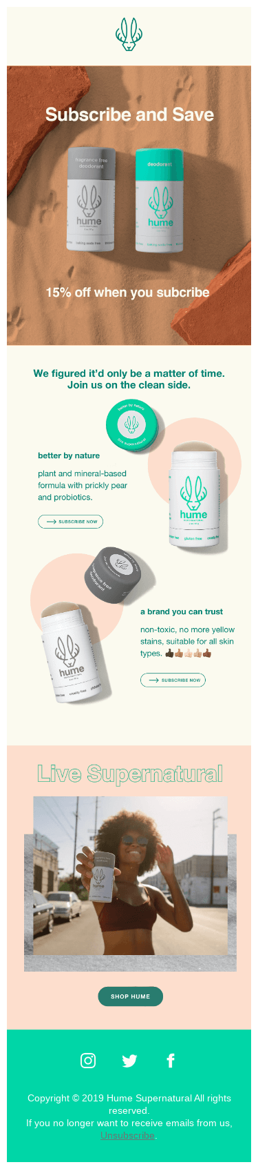 New subscription discount