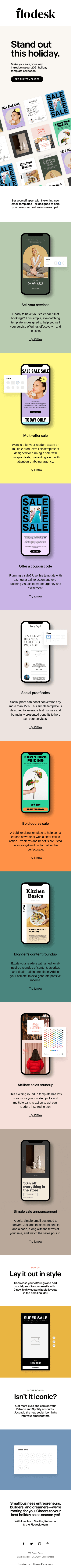 New templates for your best holiday sales season ✨