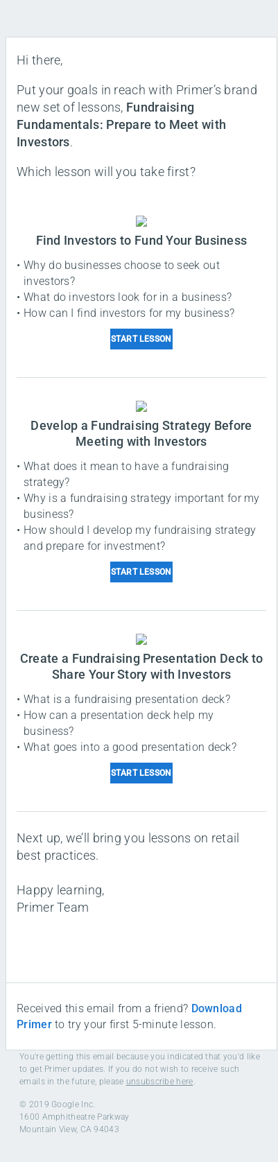 New This Month: Fundraising Fundamentals: Prepare to Meet with Investors