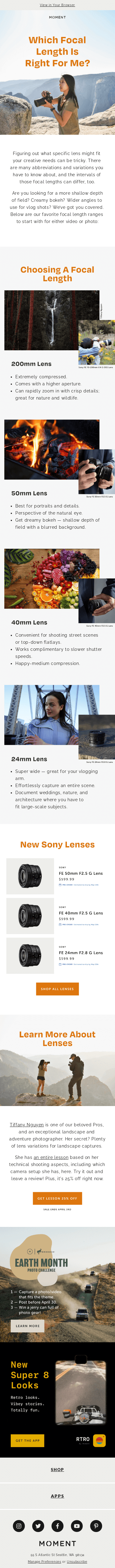 New to using a big camera? Think about your lens, too.