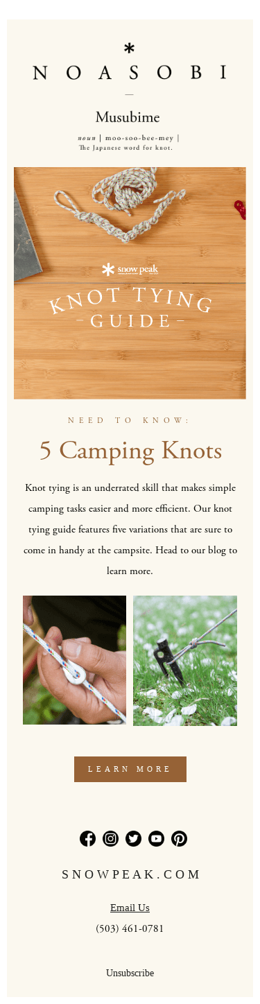 Noasobi Series: Knot Tying Guide