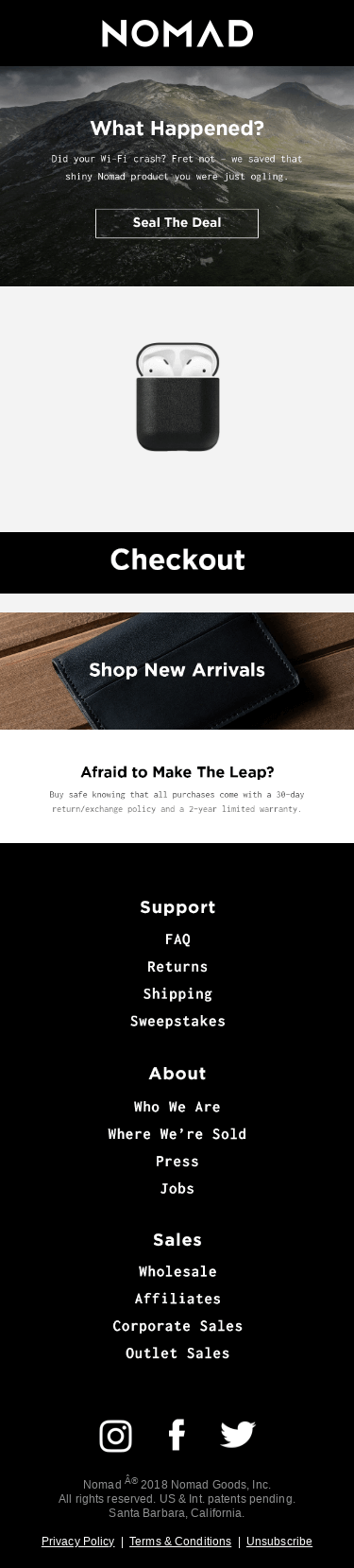 Nomad Gear is Selling Out Quick
