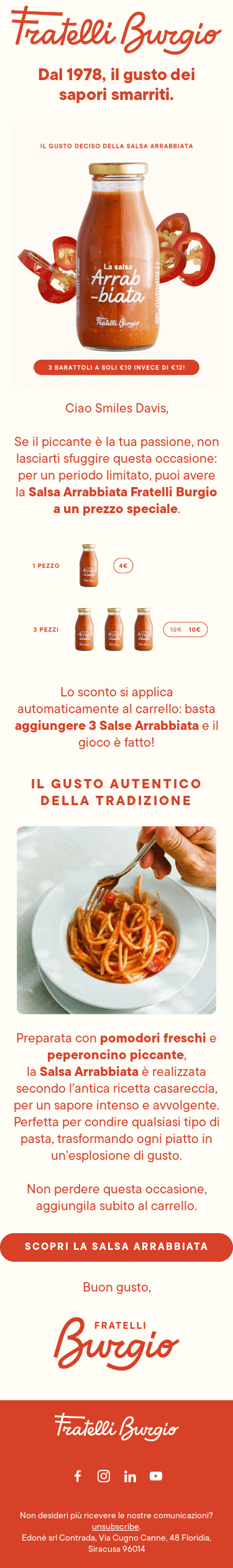 🔥 Offerta piccante! 3 Salse Arrabbiata a €10