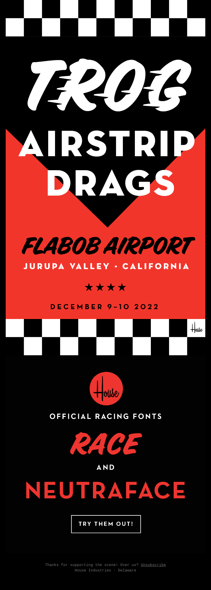 OFFICIAL RACING FONTS!