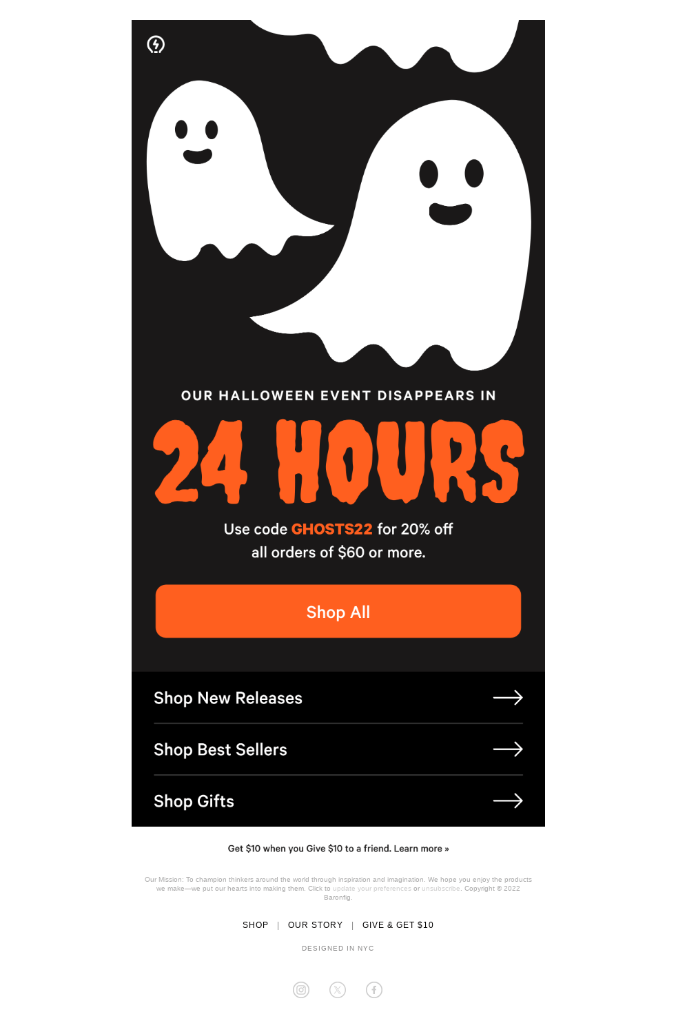 One day left! Our Halloween event ends tomorrow night.