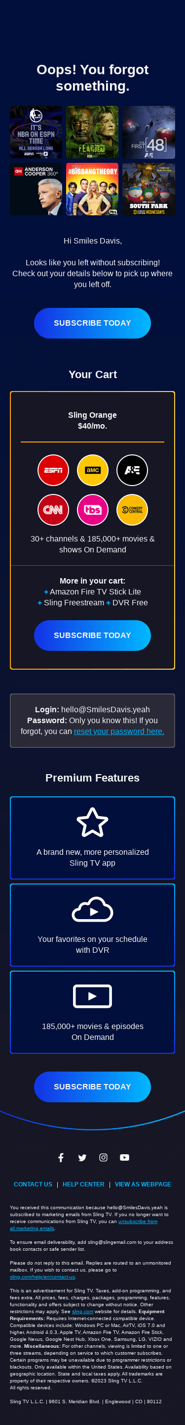 Oops! You forgot something.