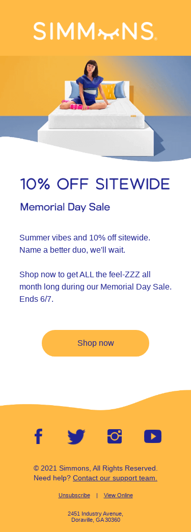 Open for 10% off sitewide 👀