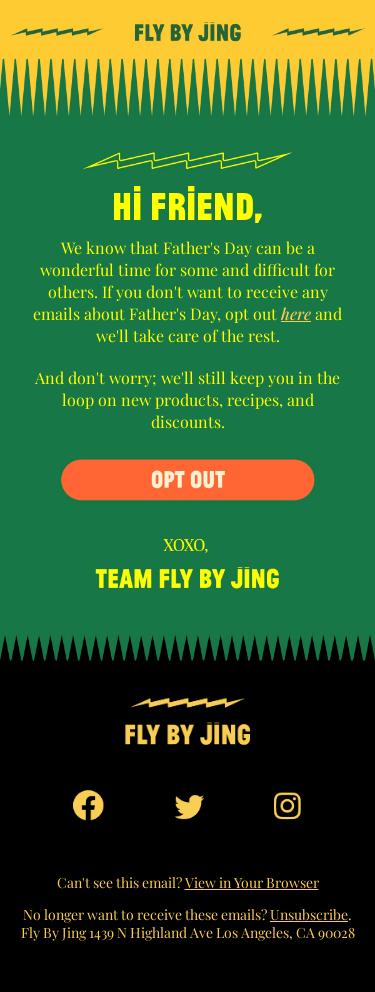 Opt out of Father’s Day?