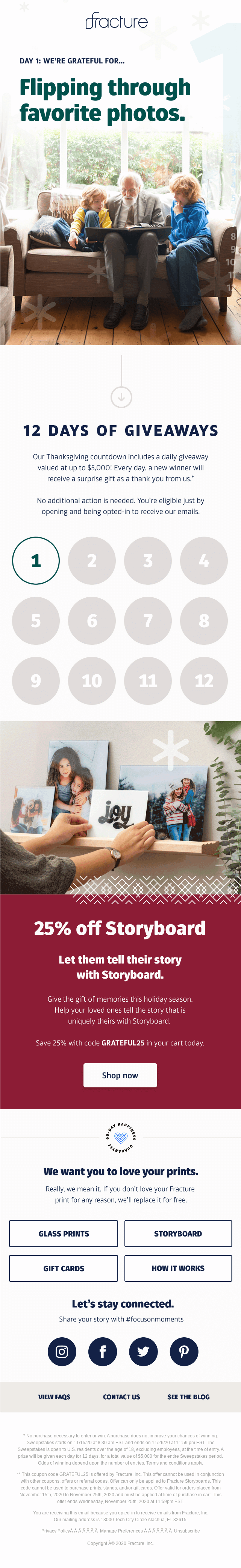 Our 12 Days of Giveaways starts today 🎉