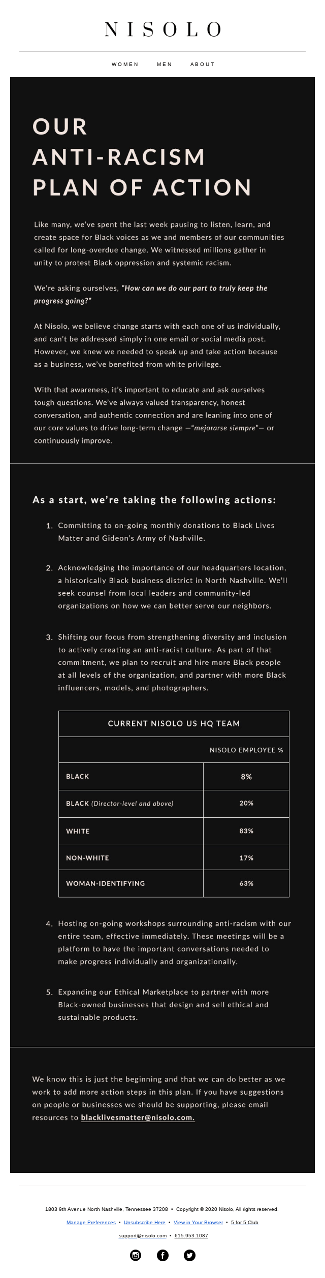 Our Anti-Racism Plan of Action