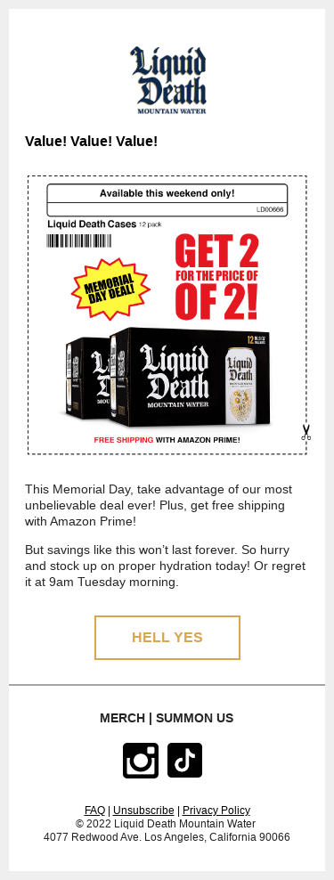 Our Craziest Deal Is Back For Memorial Day