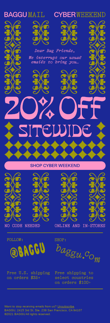 Our Cyber Weekend Sale Continues