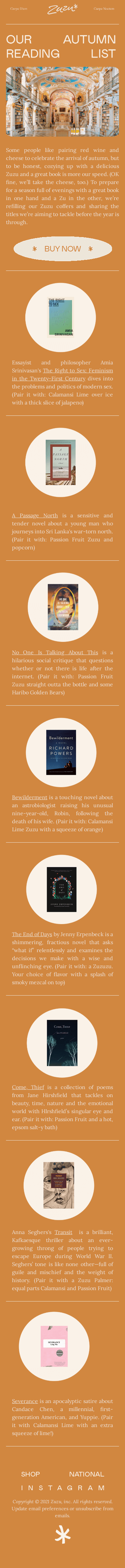 Our Fall 2021 Reading List