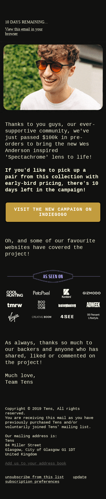 Our new lens just passed $100k in pre-orders! 🔥  10 days left  ⏱