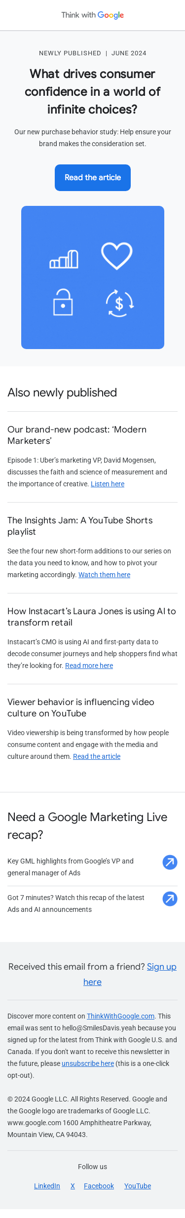 Our published feed from the past month