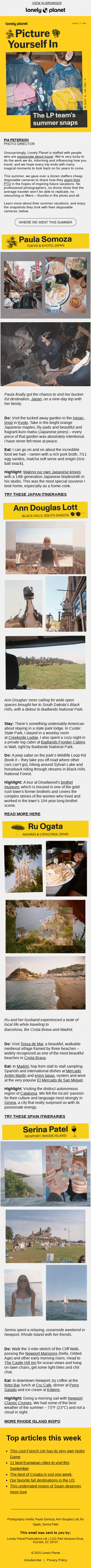 Our summer vacations on film