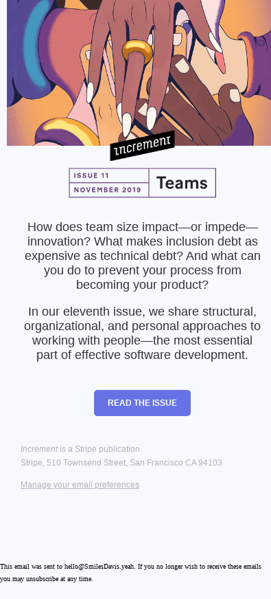 Our Teams issue is out now!