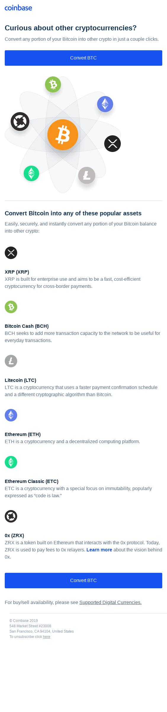 Own another crypto without adding more funds