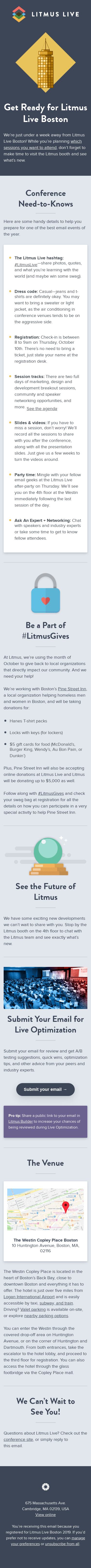 Pack your bags for Litmus Live Boston