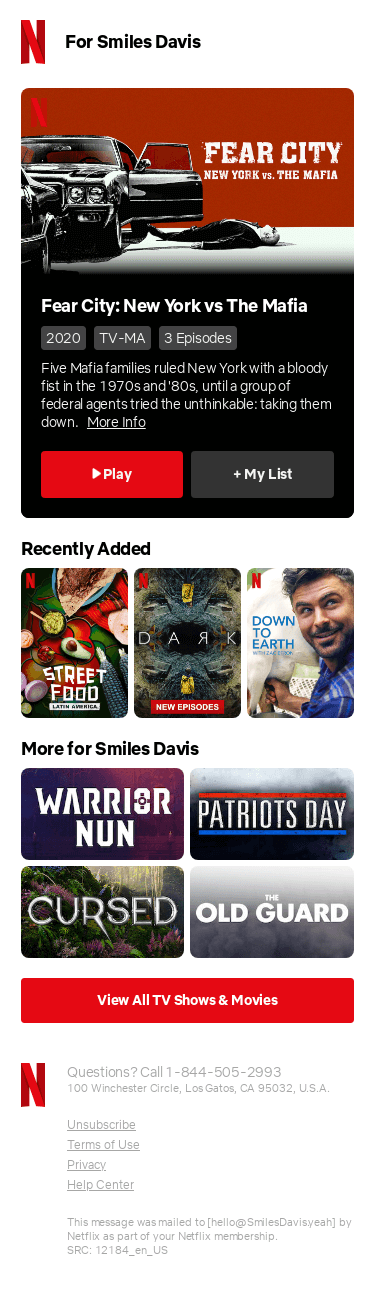 Smiles Davis, we just added a docuseries you might like