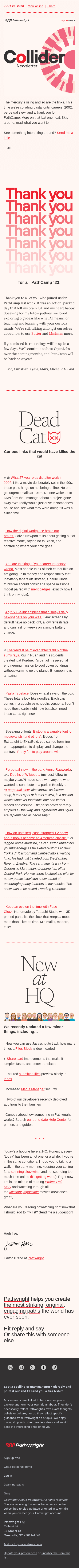 Perpetual stew & a thank you