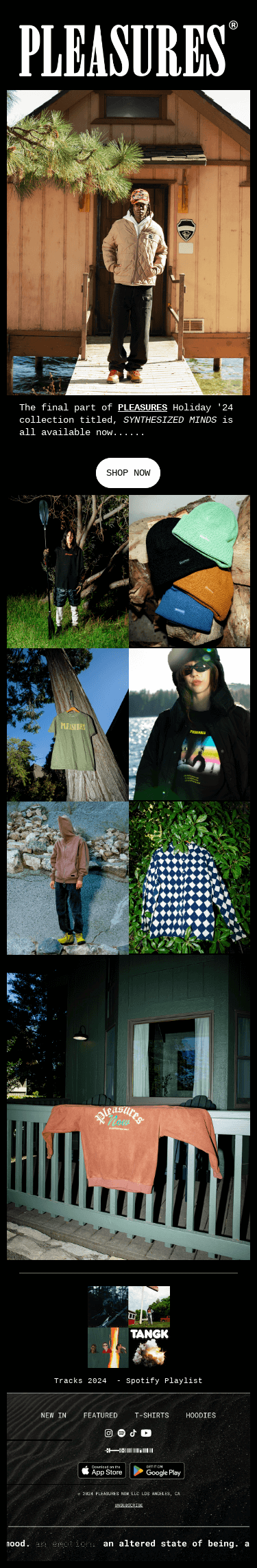 PLEASURES Holiday '24 Collection - All Available Now!!