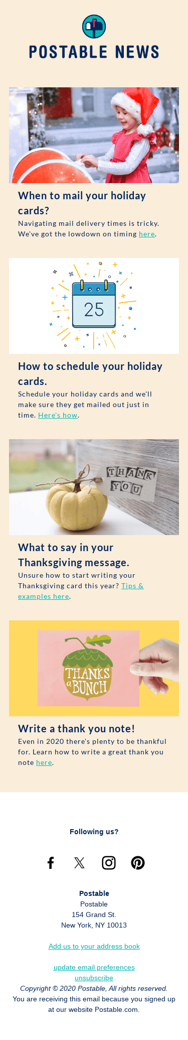 Preparing for the Holidays 2020