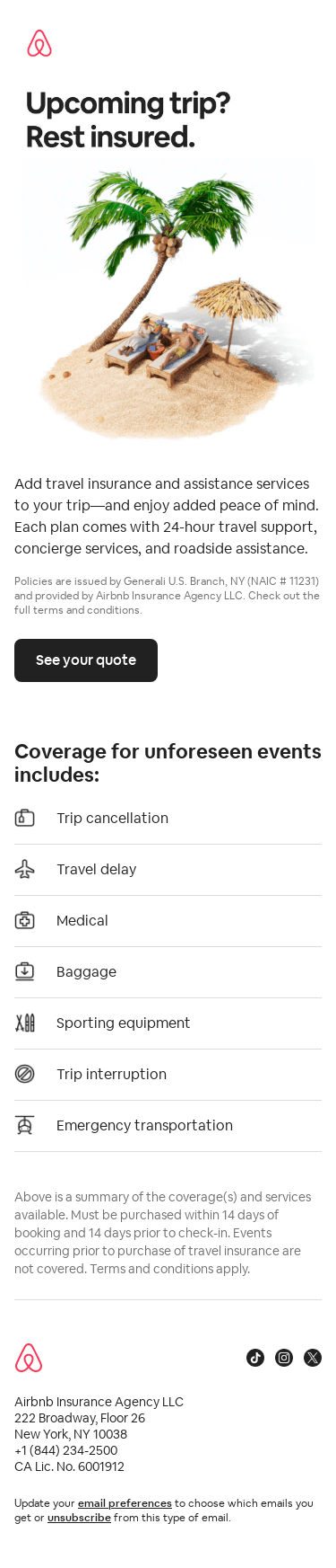 Protect your trip with travel insurance