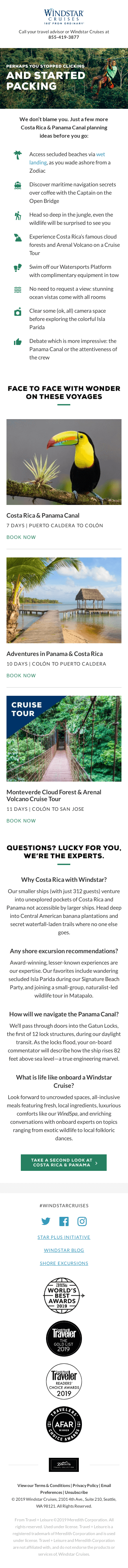 Psst, we saved you a spot + fares just reduced for Costa Rica & Panama Canal