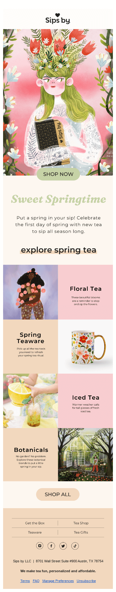 Put a spring in your sip 🌷