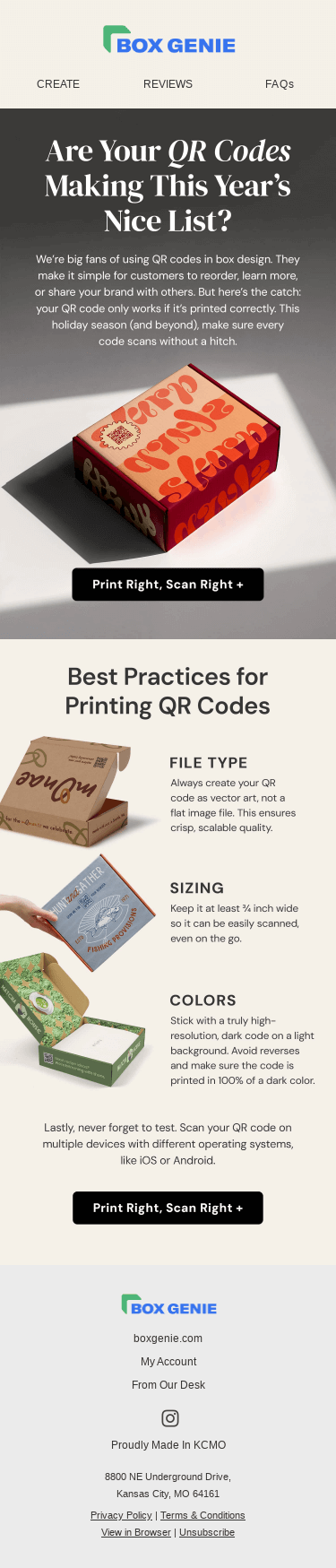 QR codes that scan every time