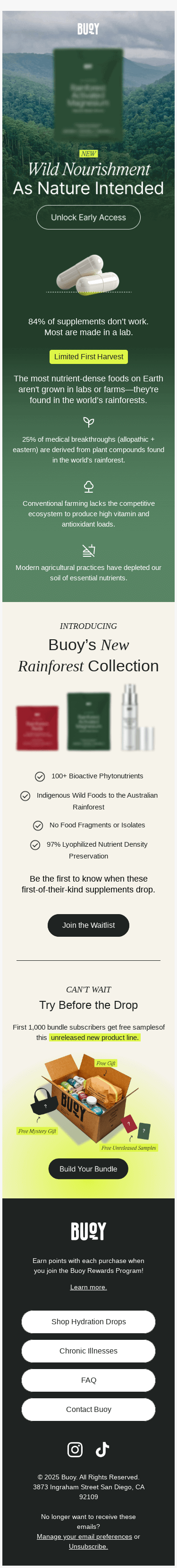 🌿 Rainforest Wild Foods waitlist is open!