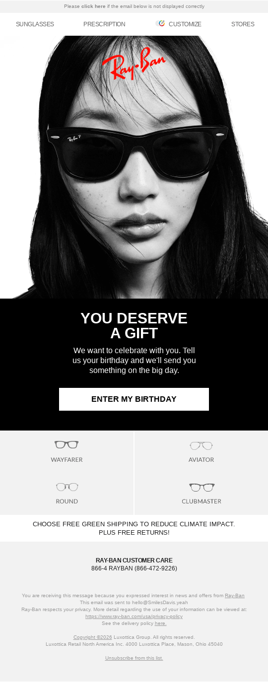 Get a birthday reward on us