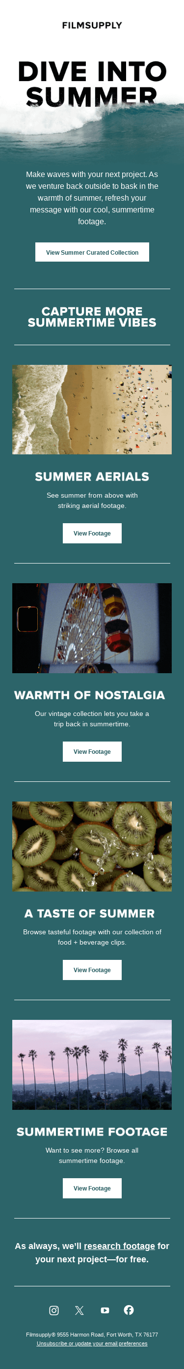 Refresh your project with our summertime footage