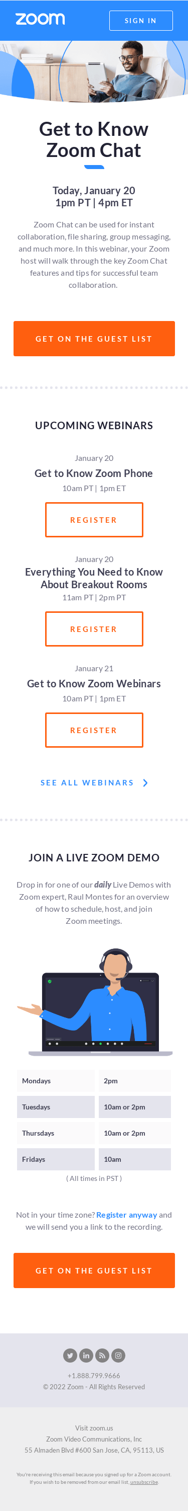 [Register Today] Get to Know Zoom Chat from Zoom - Mobile Email View ...