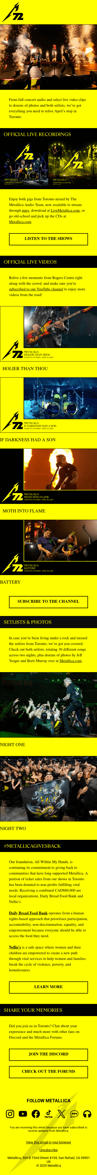 🤘 Relive #M72Toronto