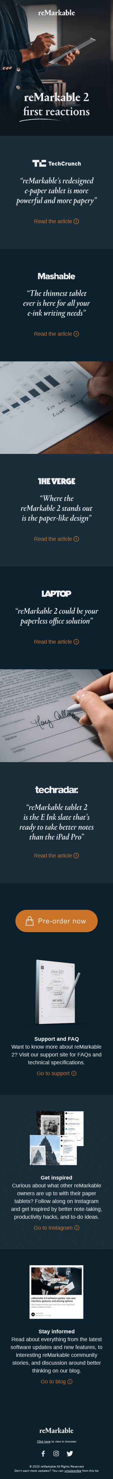 reMarkable 2. Here’s what they’re saying. 