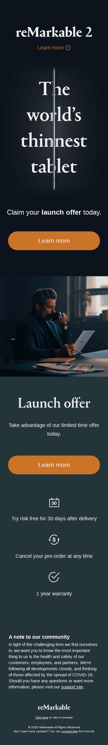 reMarkable 2 — the world's thinnest tablet  