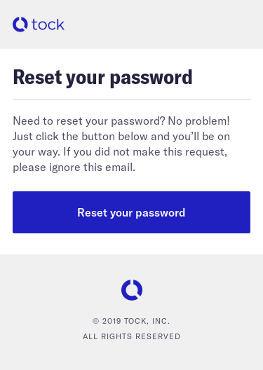 Reset your password