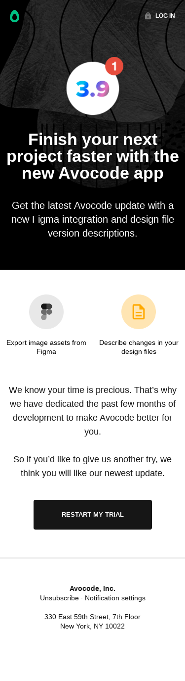 Restart your Avocode trial
