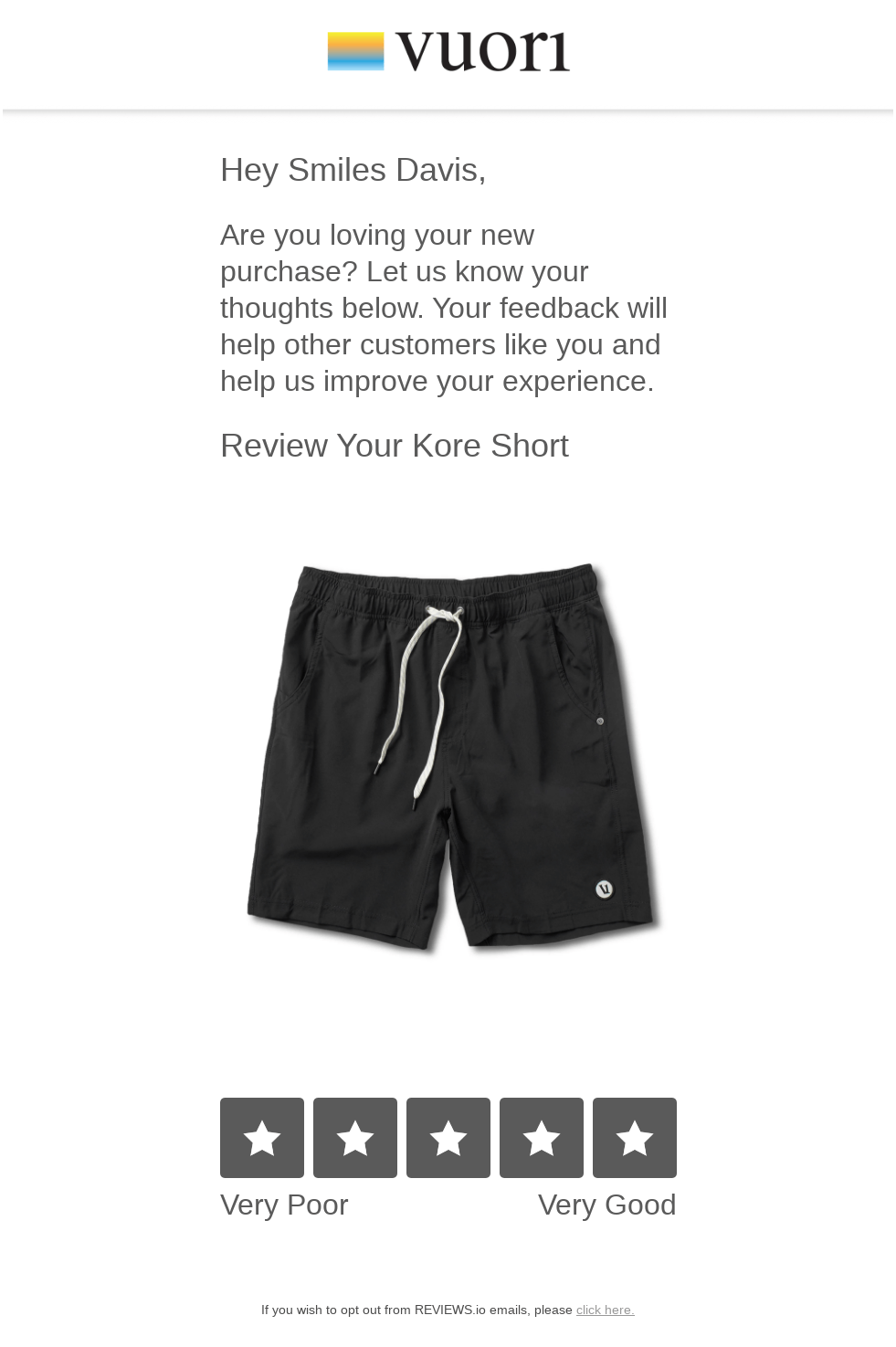 Review your Vuori purchase