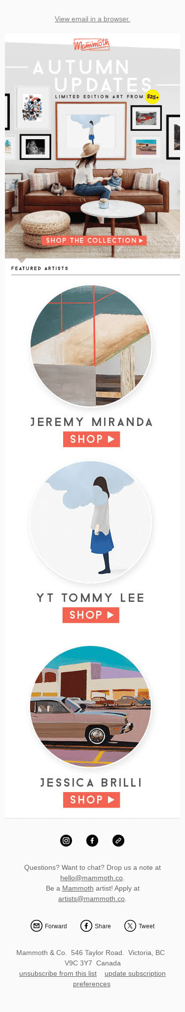 Revive your walls! Limited edition art from $25+ 🙌