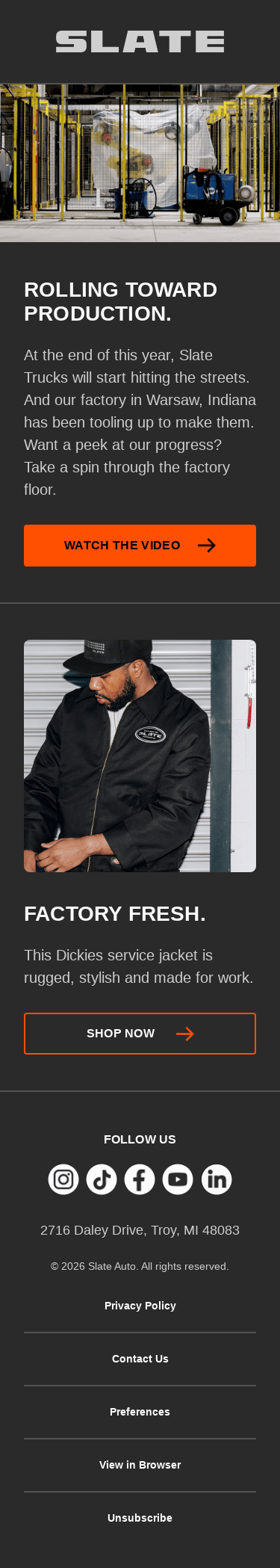 Rolling toward production! See what’s new.