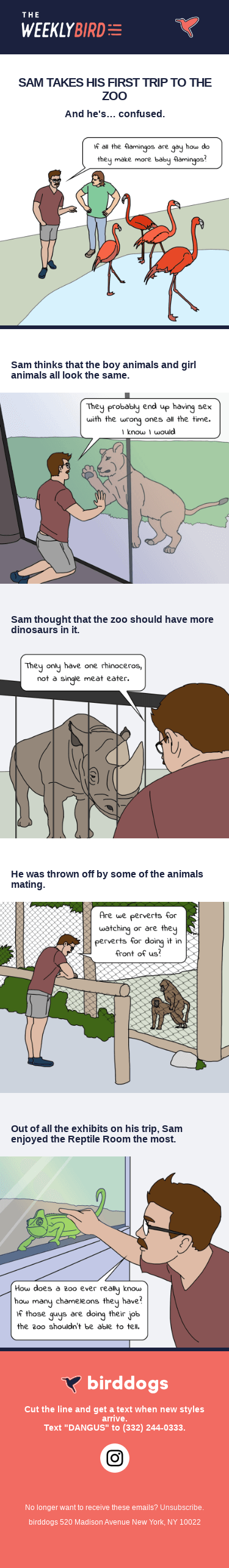 Sam Takes His First Trip To The Zoo