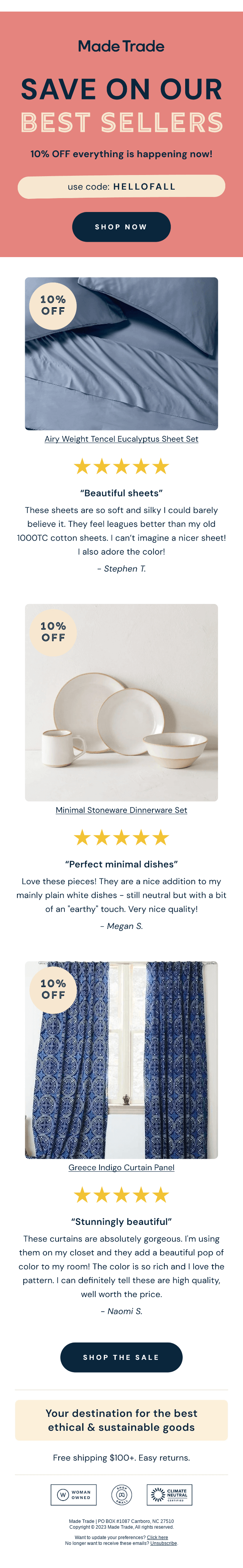 Save on our sustainable best sellers 🌟