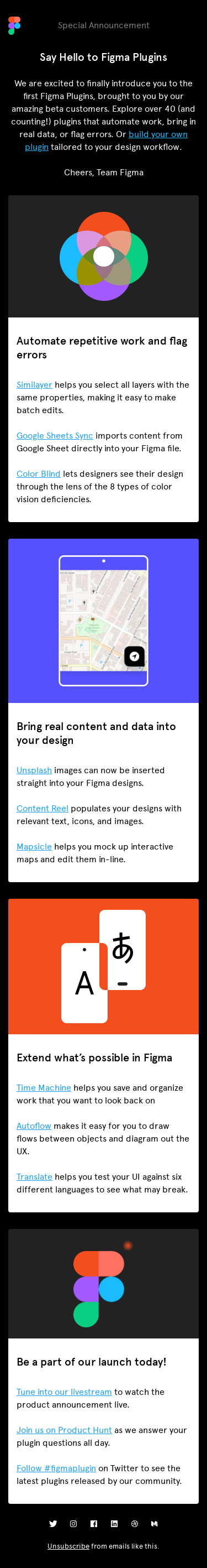 Say hello to Figma Plugins