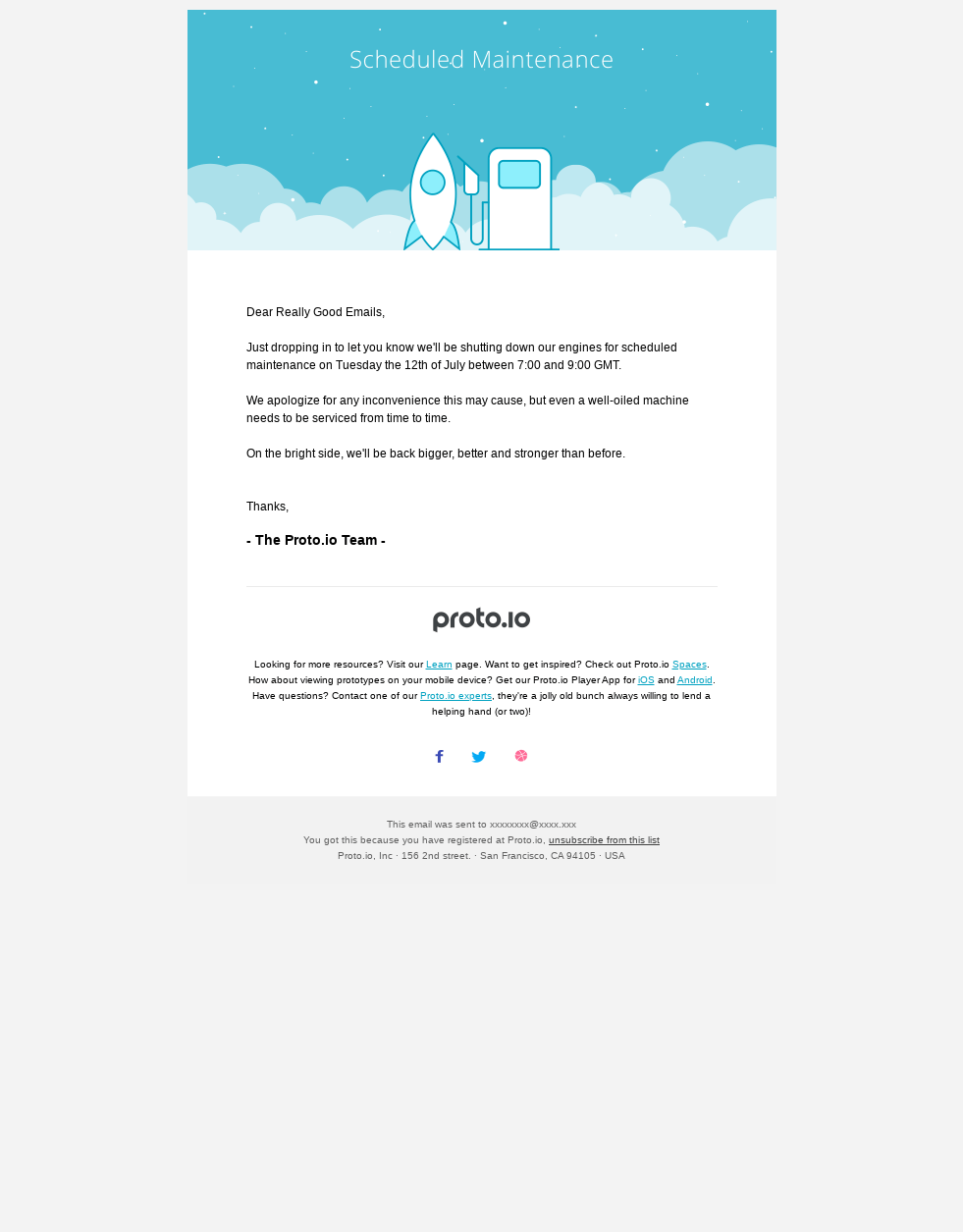 Scheduled Maintenance – Proto.io