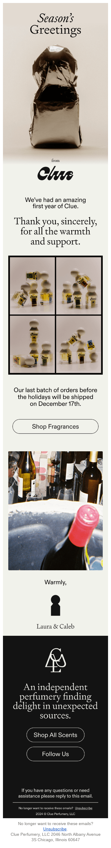 Season’s Greetings from us at Clue