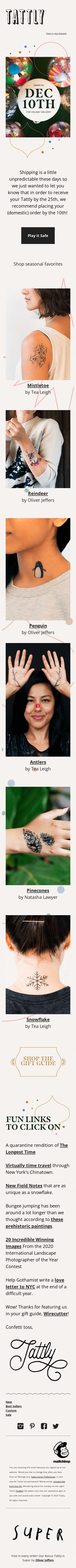 Ship Your Tattly in Time!